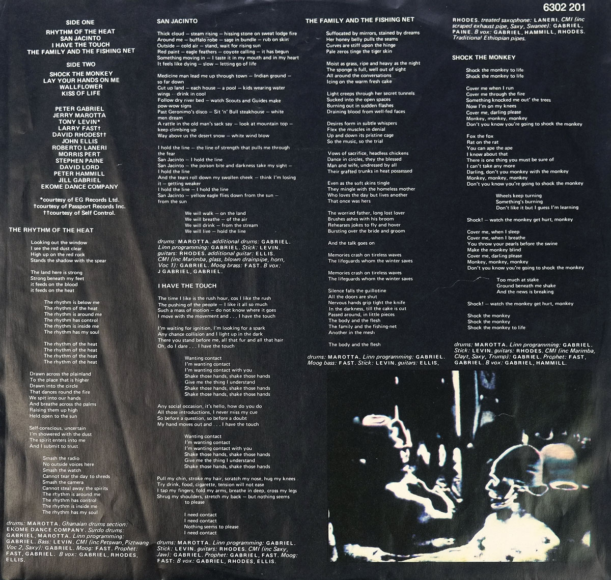 High Resolution Photo #12 PETER GABRIEL 4 AKA SECURITY
